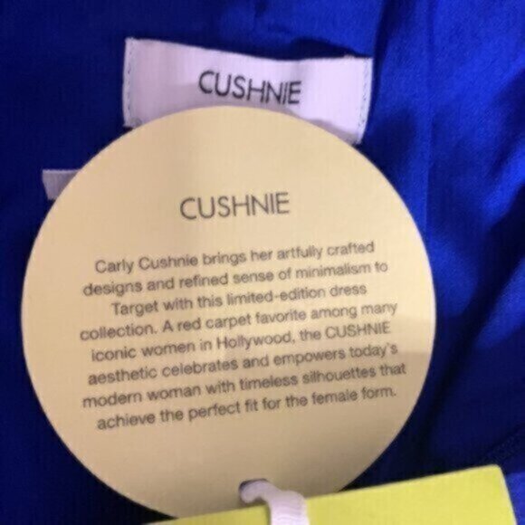 NWT Cushnie Royal Blue Leopard Cheetah Satin Wrap Dress - Picture 14 of 16